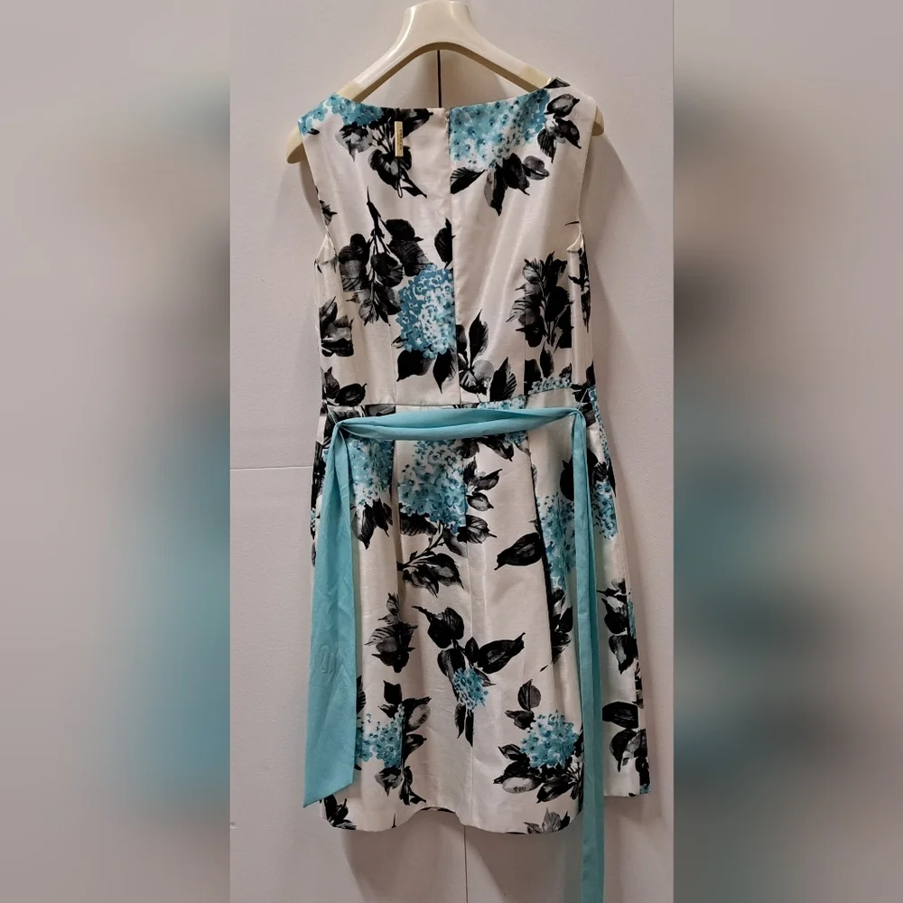 NWT Precis Petite Women's Dress Floral A-Line Sundress Belted Size 10 US - Picture 7 of 14